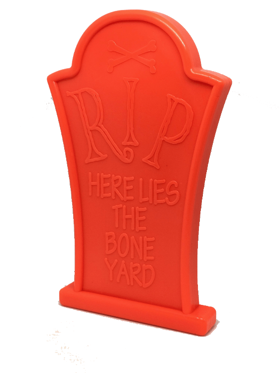 Headstone Ultra Durable Nylon Dog Chew Toy, 6.5" Orange