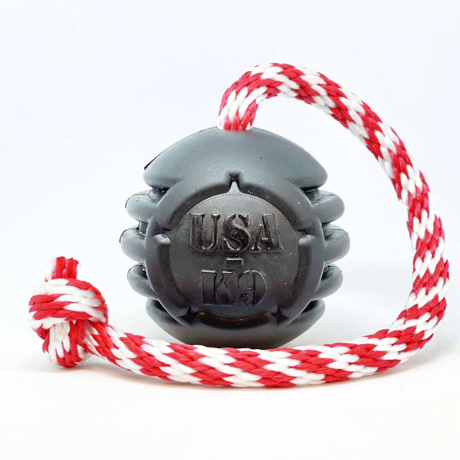 USA-K9 Magnum Black Stars and Stripes Large Dog Chew Toy