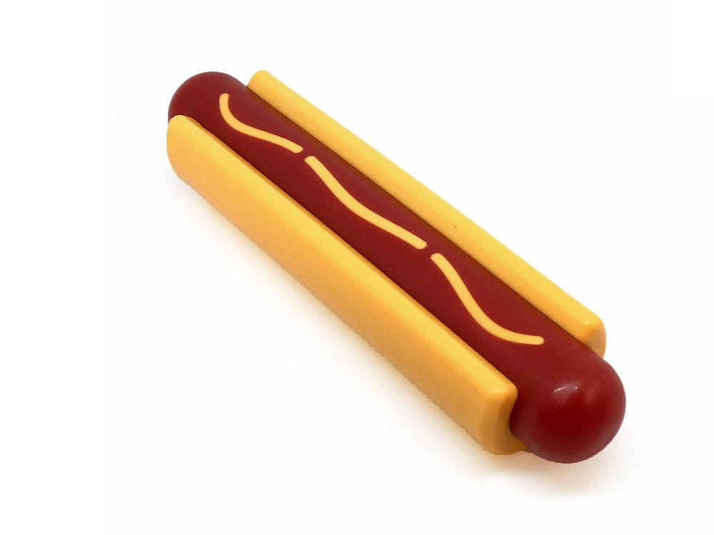 Hot Dog Nylon Chew Toy for Aggressive Chewers, 6.25"