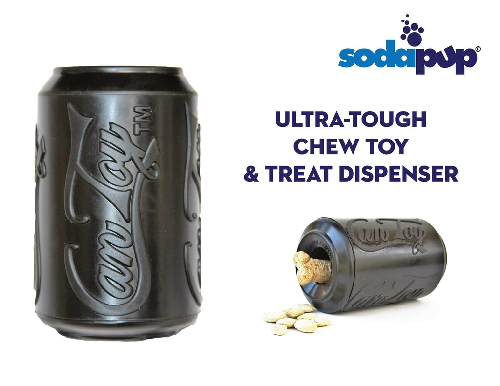 Magnum Can Toy Durable Rubber Dog Chew & Treat Dispenser