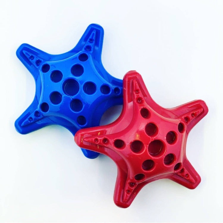 Starfish Ultra Durable Nylon Dog Chew Toy with Treat Pockets