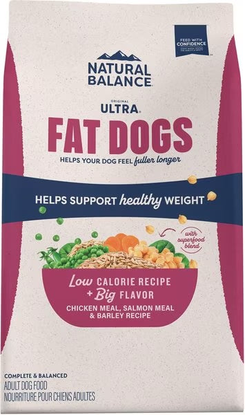 Low-Calorie Chicken & Salmon Meal Dry Dog Food for Weight Management