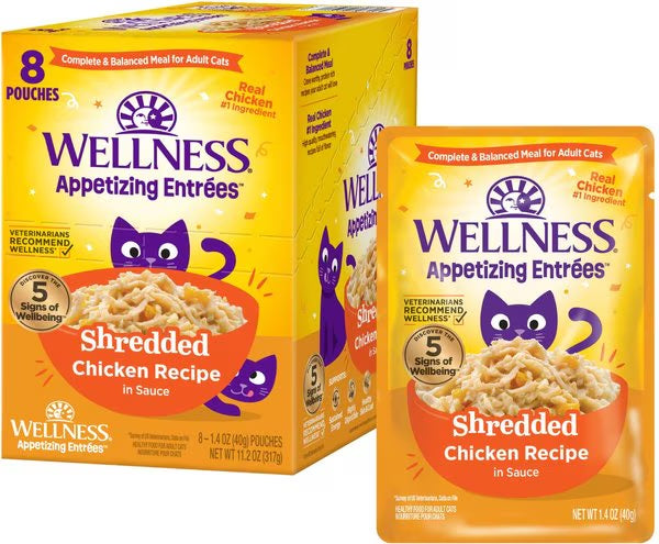 Grain-Free Shredded Chicken Entrée for Adult Cats
