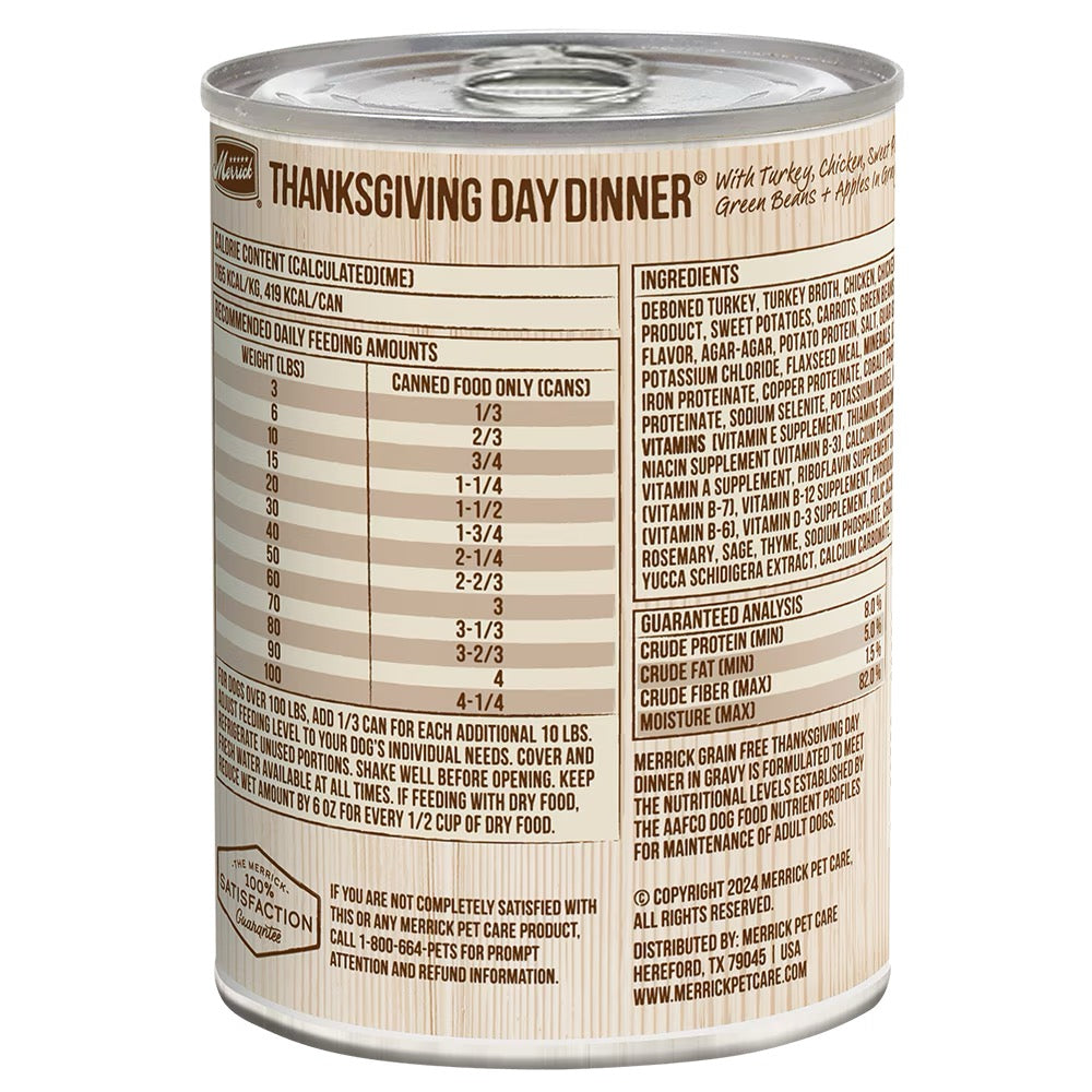 Grain-Free Turkey Wet Dog Food with Vegetables and Fruits