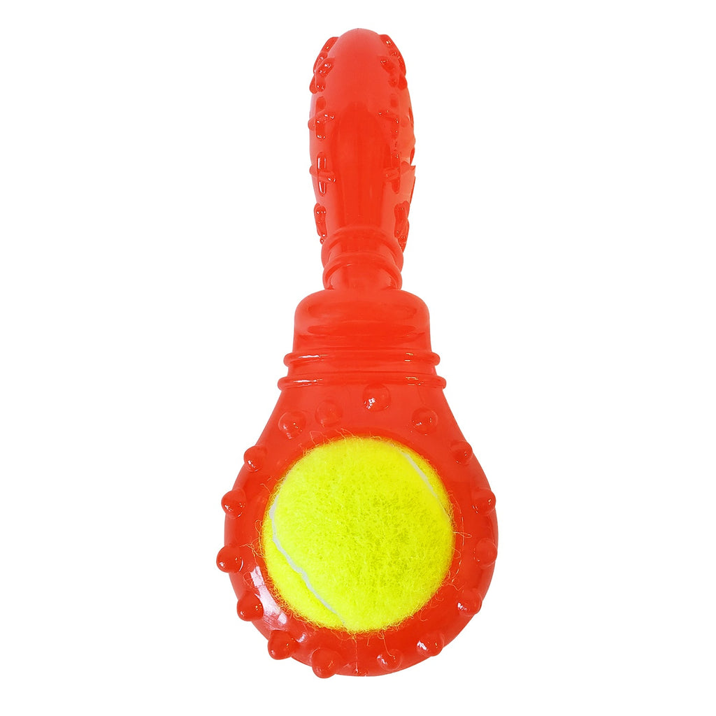 TPR Dog Toy Pack with Removable Tennis Balls for Medium to Large Dogs