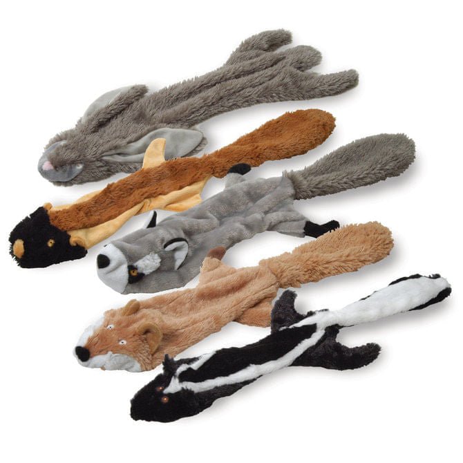 Unstuffed Dog Toy, 21" – Mess-Free Tug & Fetch, Multi-Animal 5-Pack