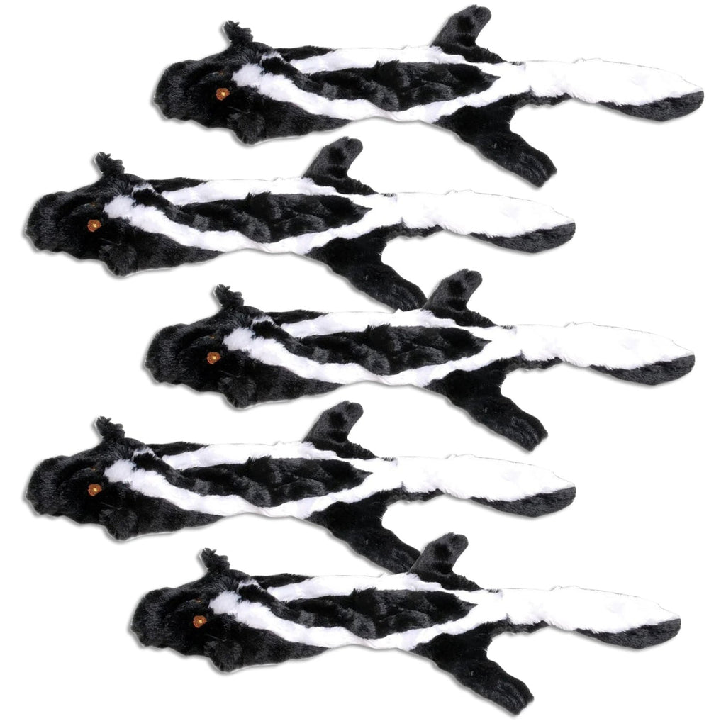Unstuffed Dog Toy, 21" – Mess-Free Tug & Fetch, Multi-Animal 5-Pack