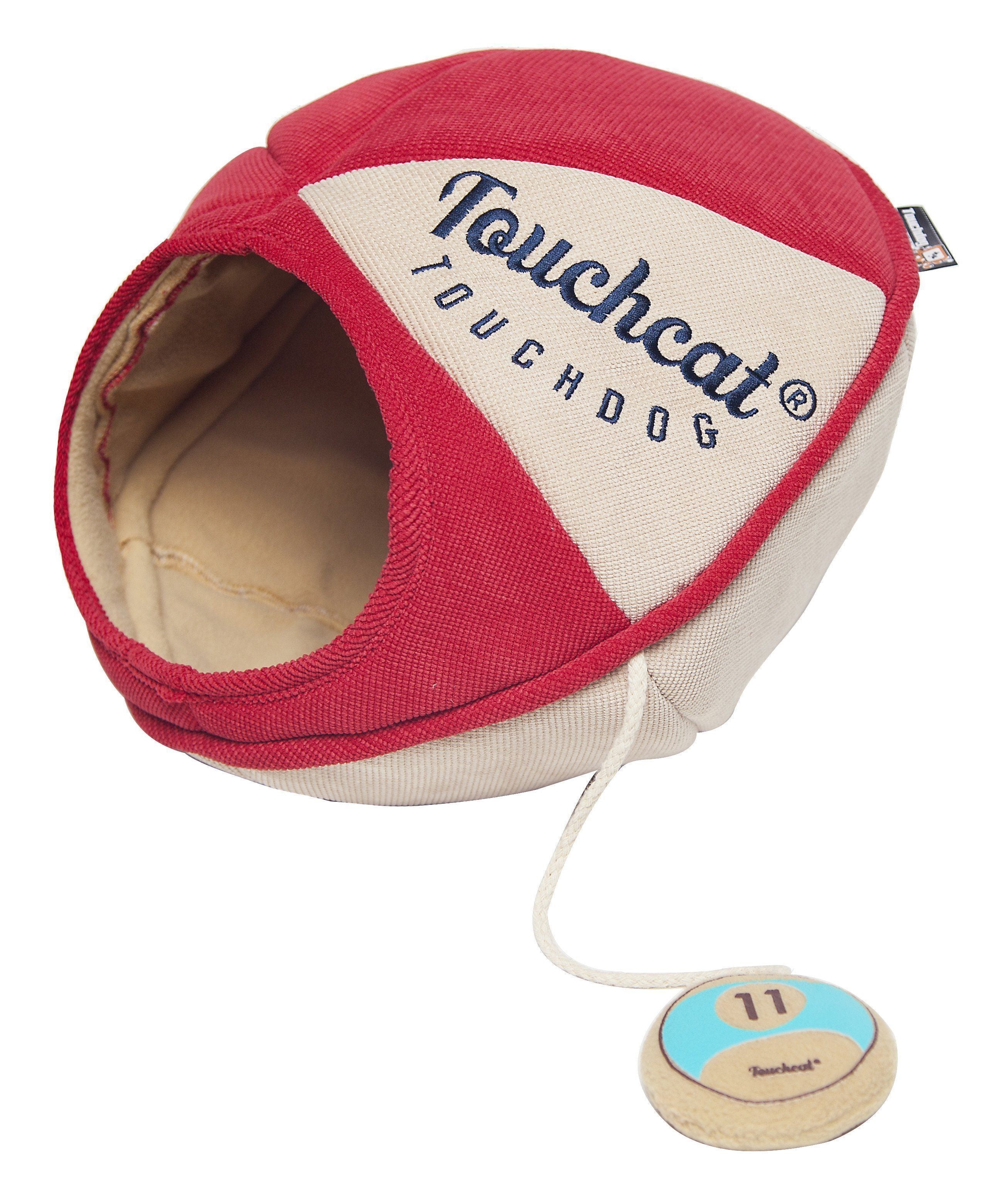 Touchcat Saucer Oval Cat Bed with Removable Cushion and Rope Toy