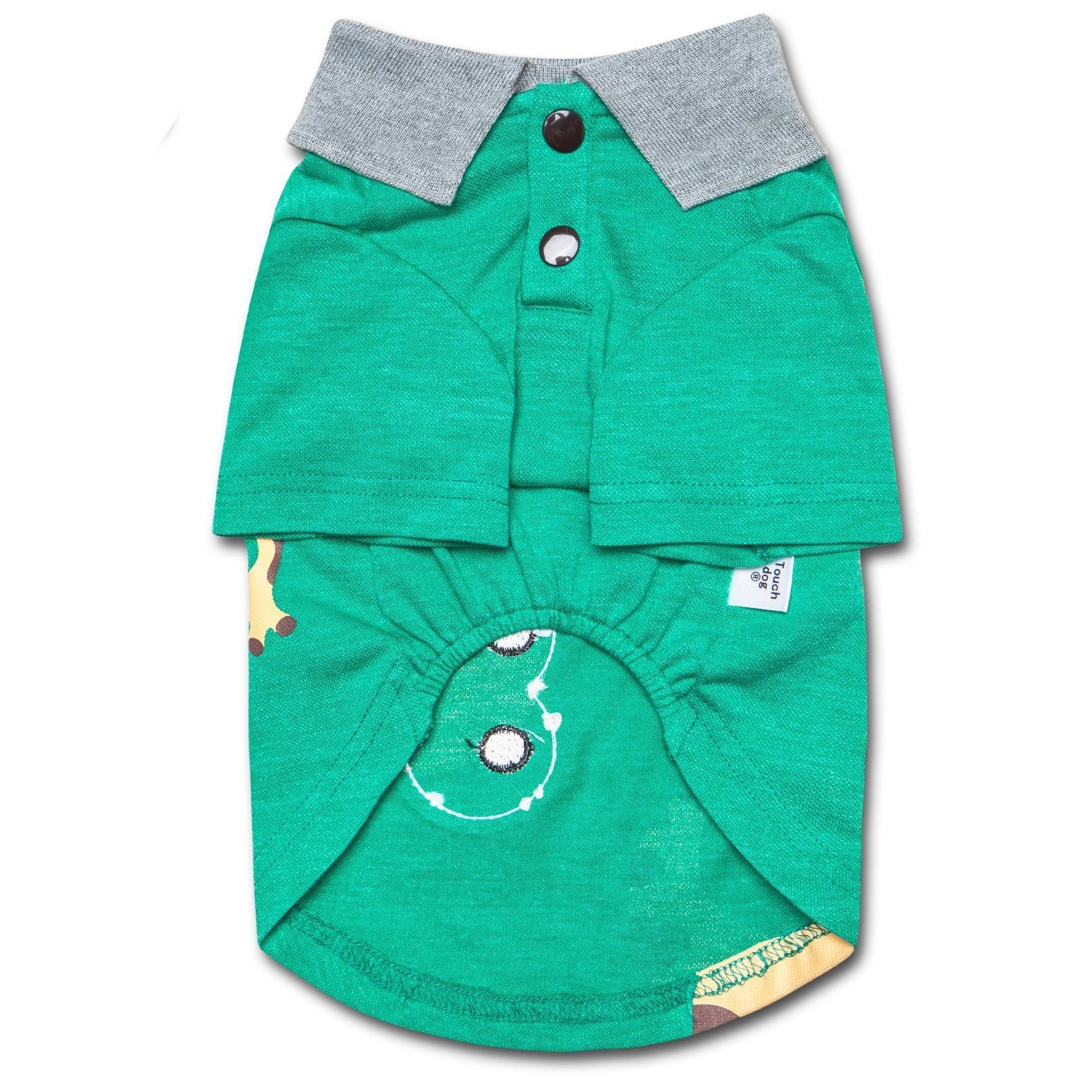 Arubark Caribbean Style Dog Polo T-Shirt with Lizard Print