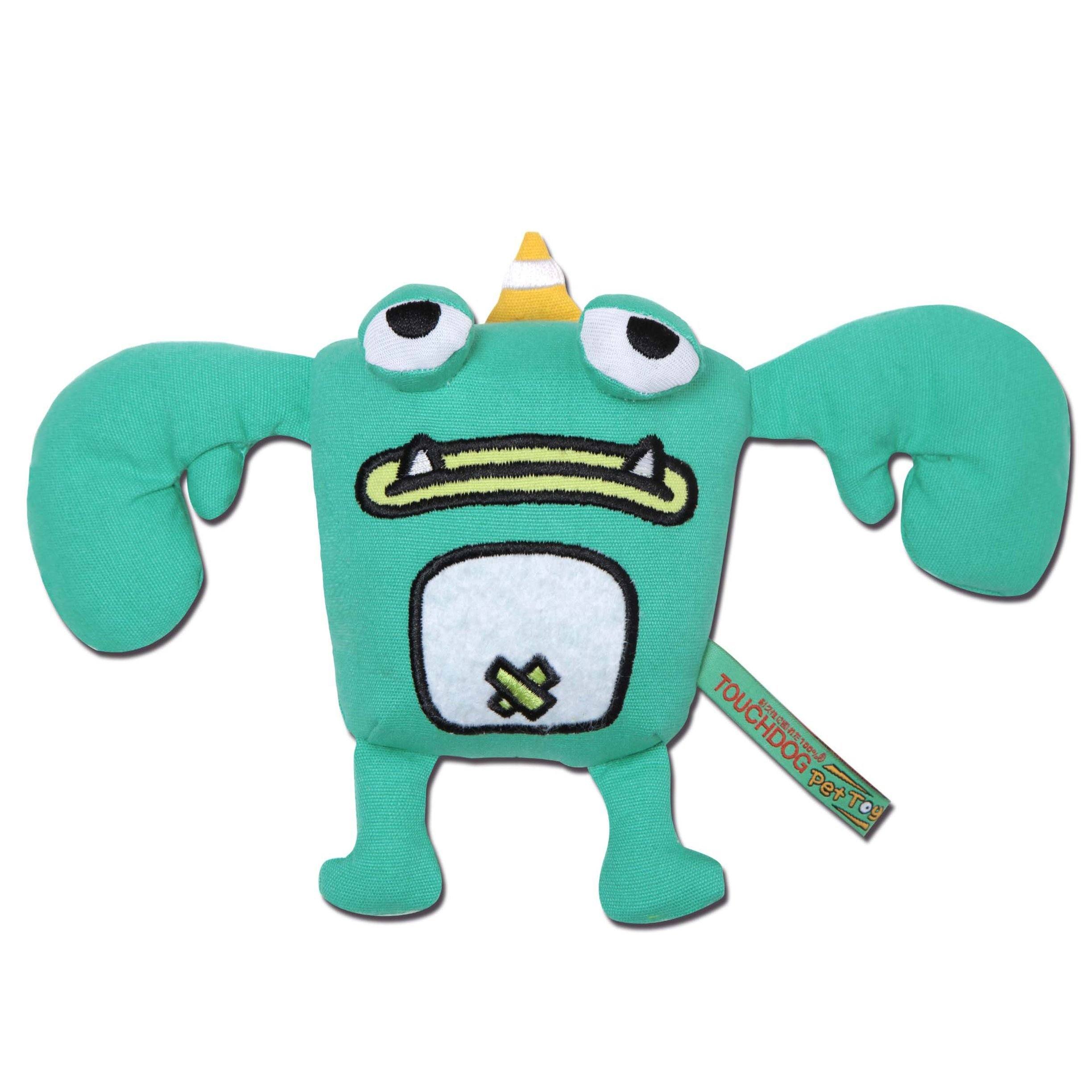 Touchdog Cartoon Monster Plush Dog Toy