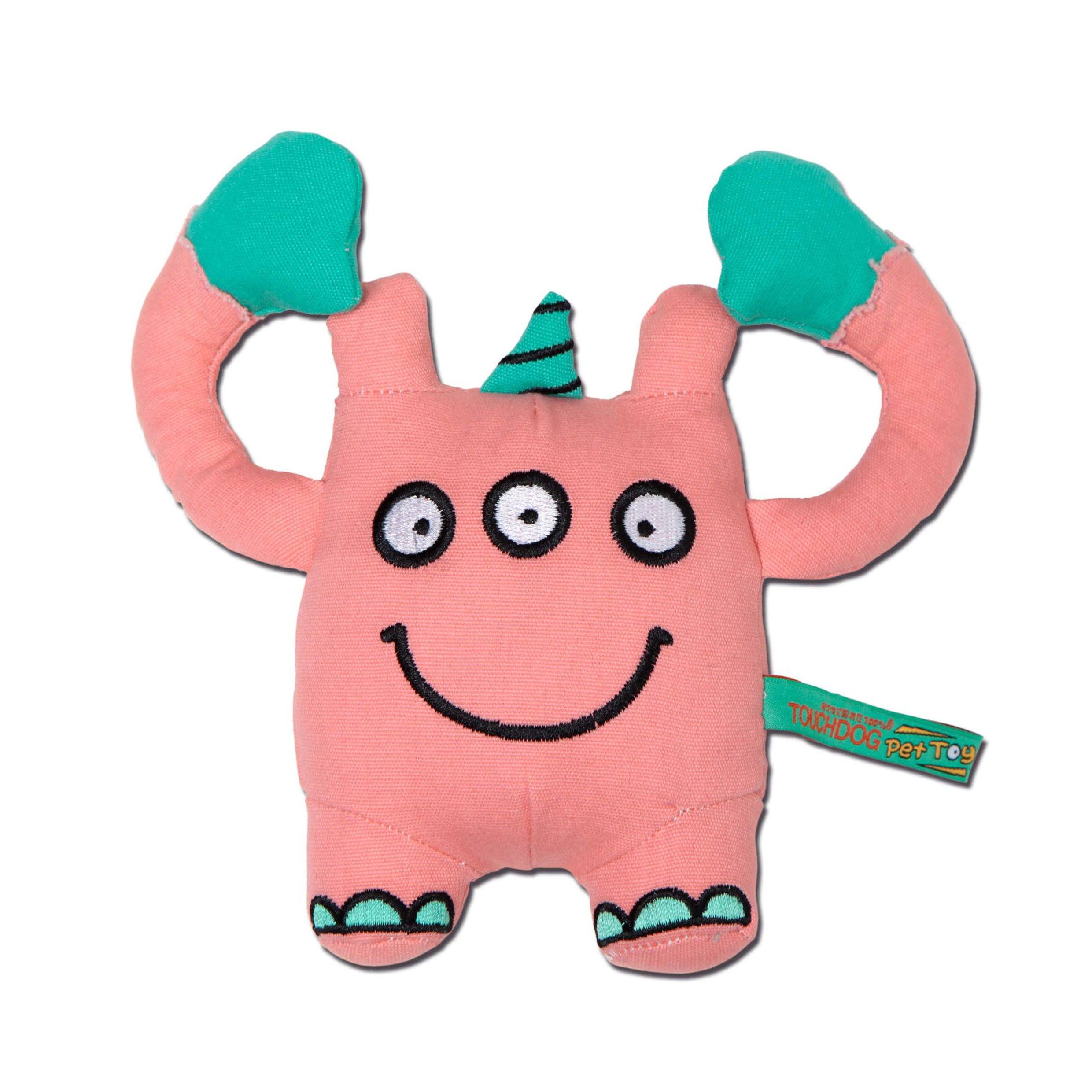 Touchdog Cartoon Monster Plush Dog Toy