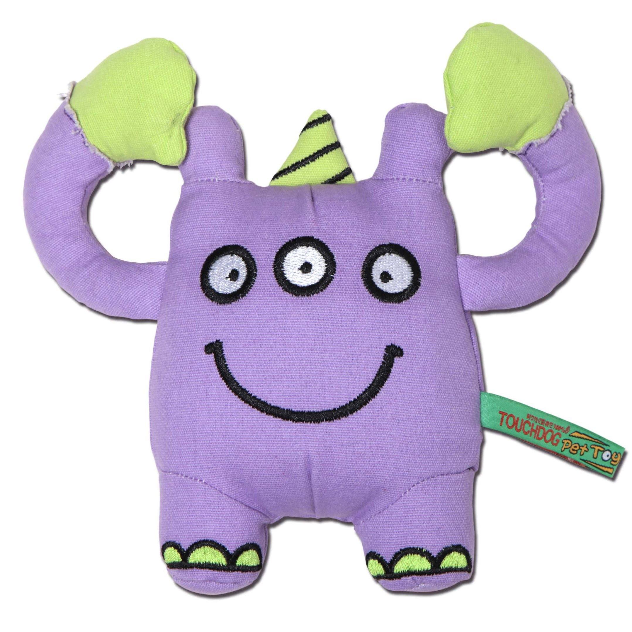 Touchdog Cartoon Monster Plush Dog Toy