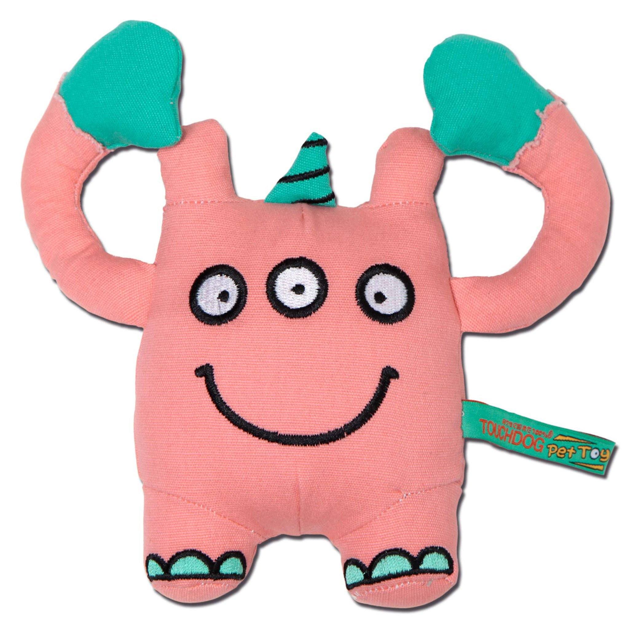 Touchdog Cartoon Monster Plush Dog Toy