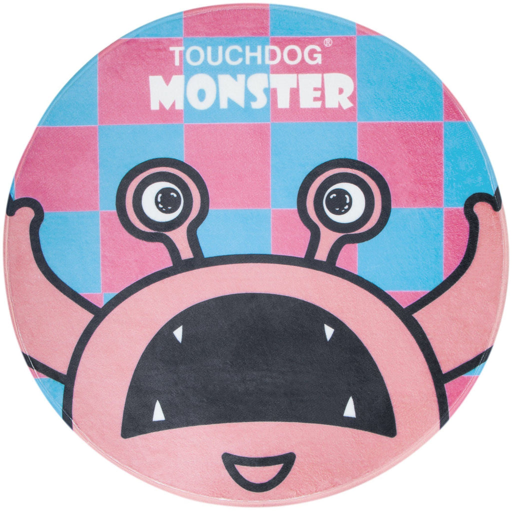 Touchdog Cartoon Monster Rounded Pet Mat, 26" x 26"