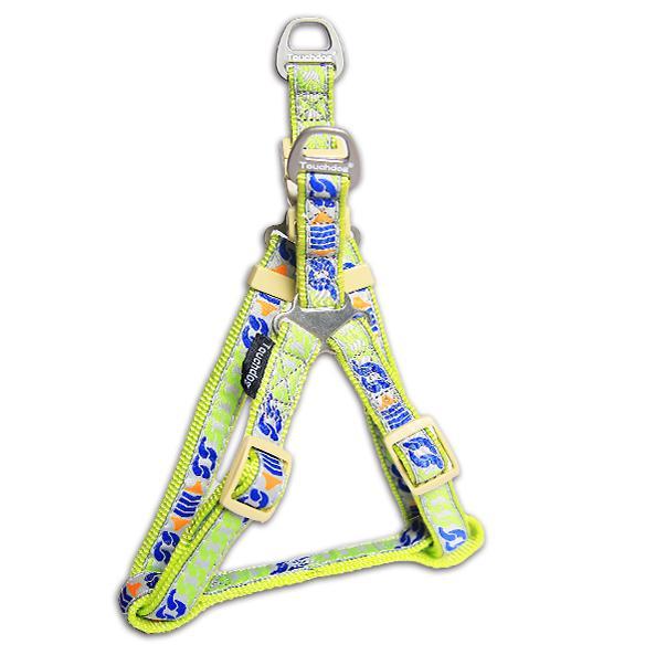 Touchdog Tough-Stitched Embroidered Dog Harness & Leash Set