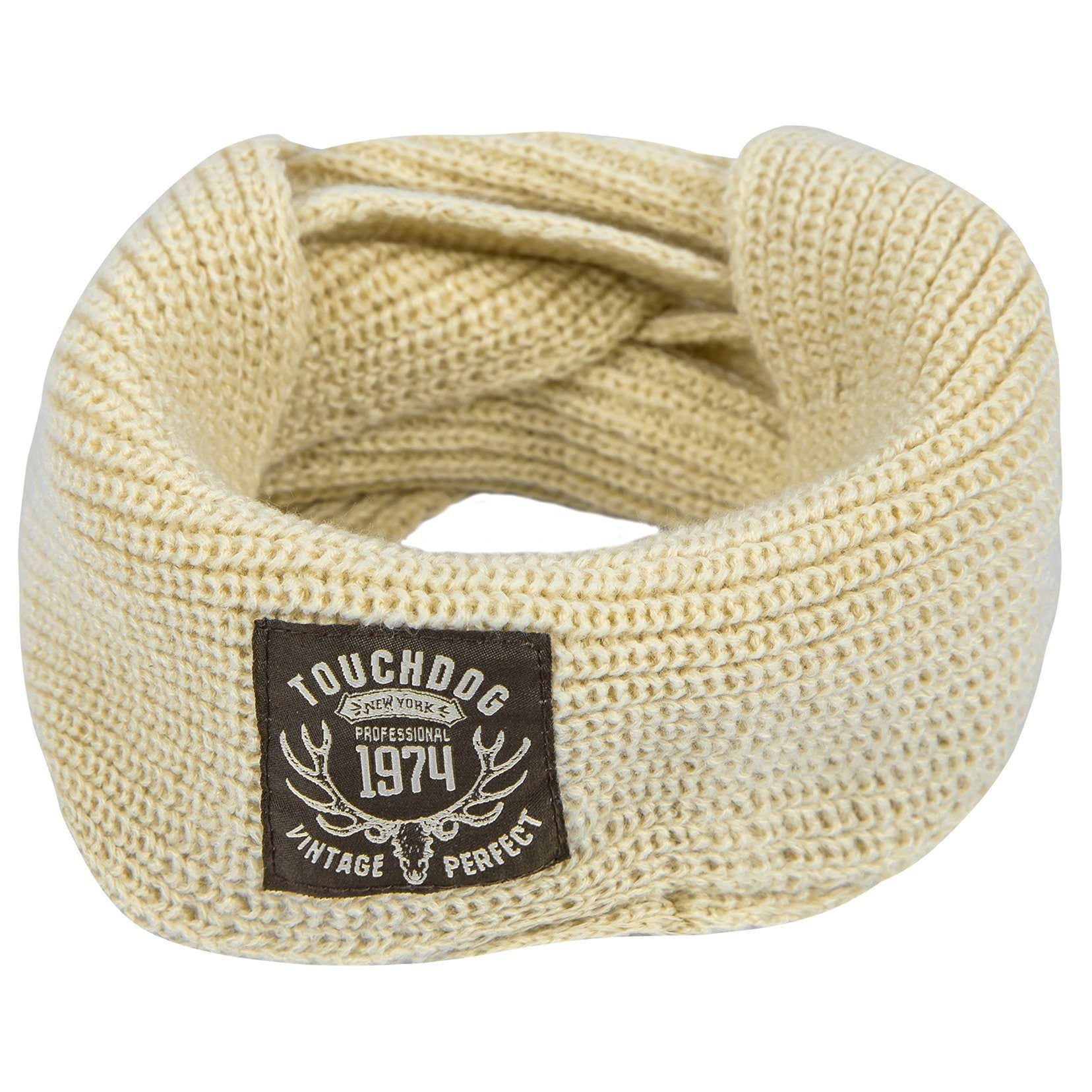 Touchdog Heavy Knit Winter Dog Scarf, One Size