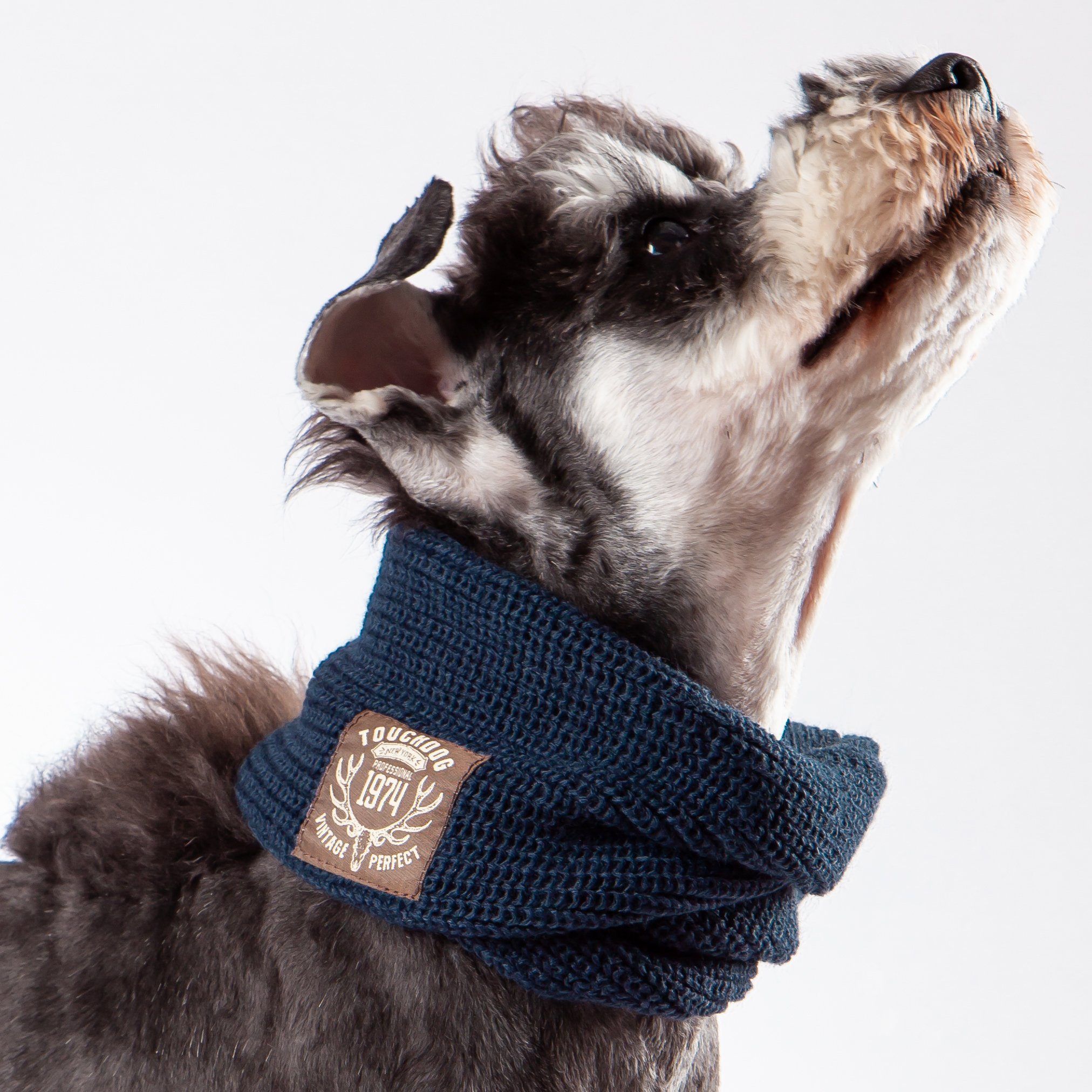 Touchdog Heavy Knit Winter Dog Scarf, One Size