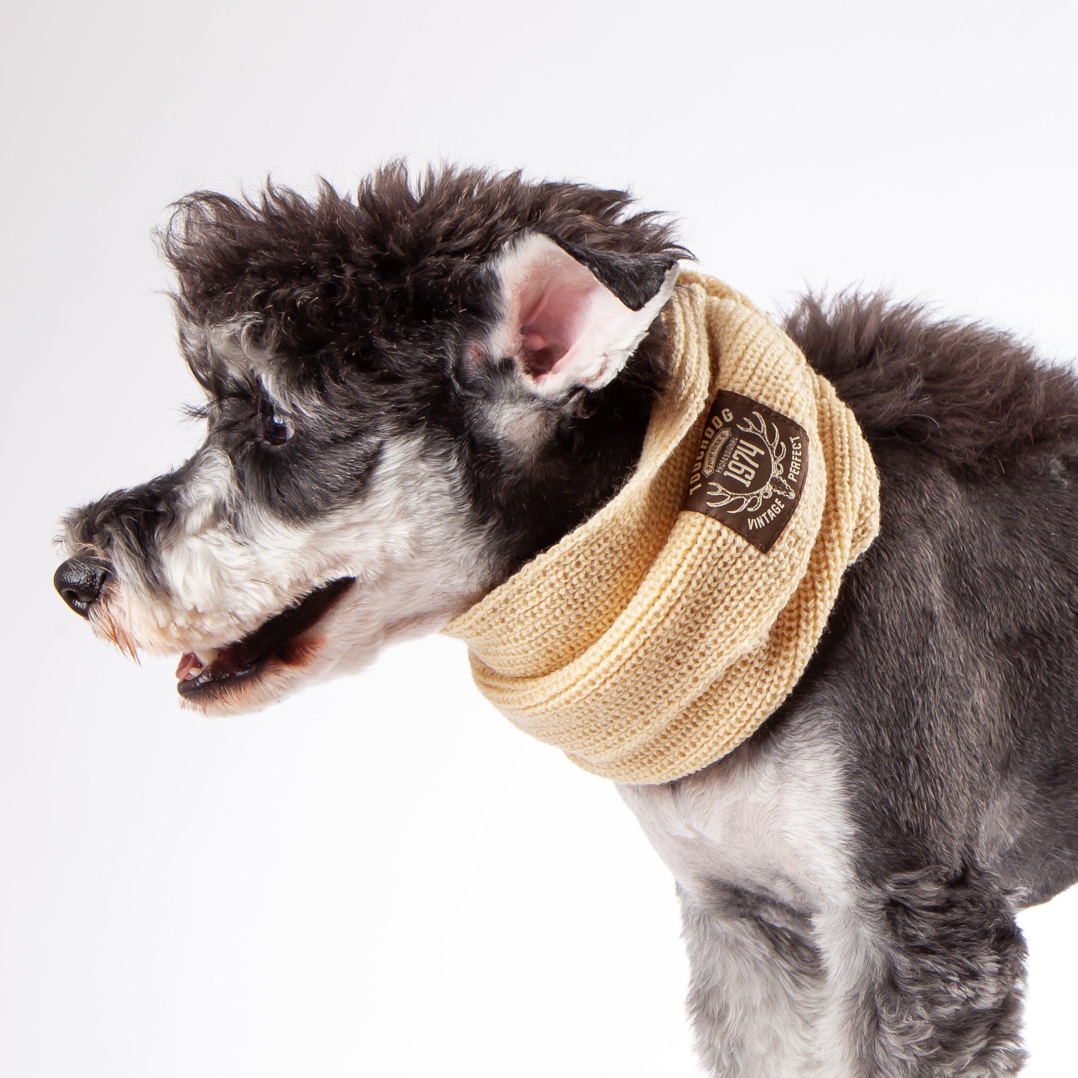Touchdog Heavy Knit Winter Dog Scarf, One Size