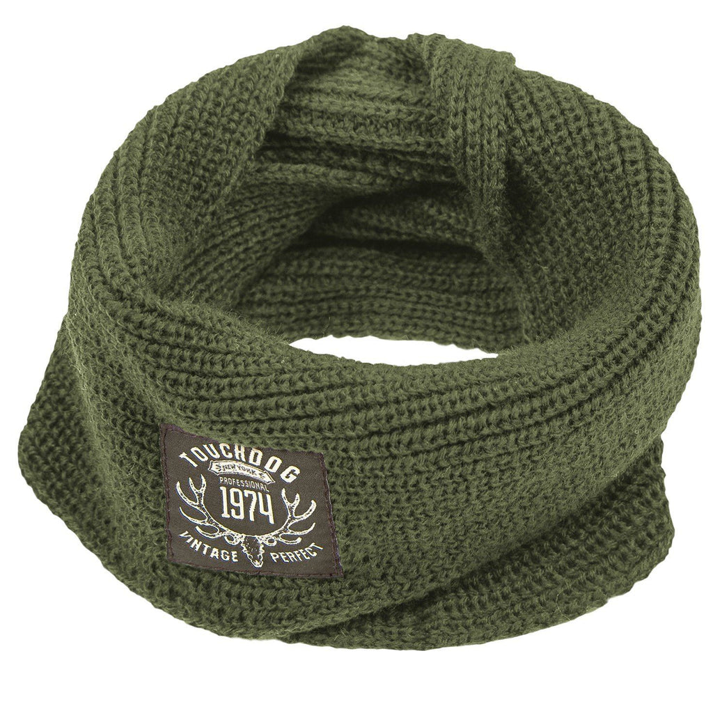 Touchdog Heavy Knit Winter Dog Scarf, One Size