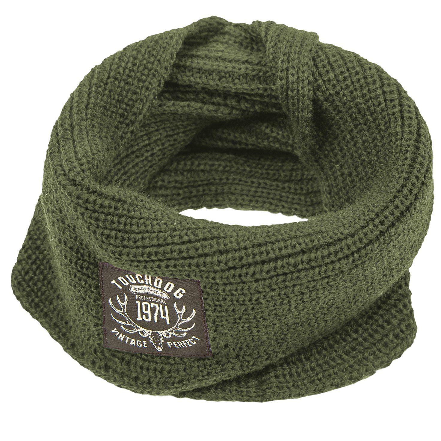 Touchdog Heavy Knit Winter Dog Scarf, One Size