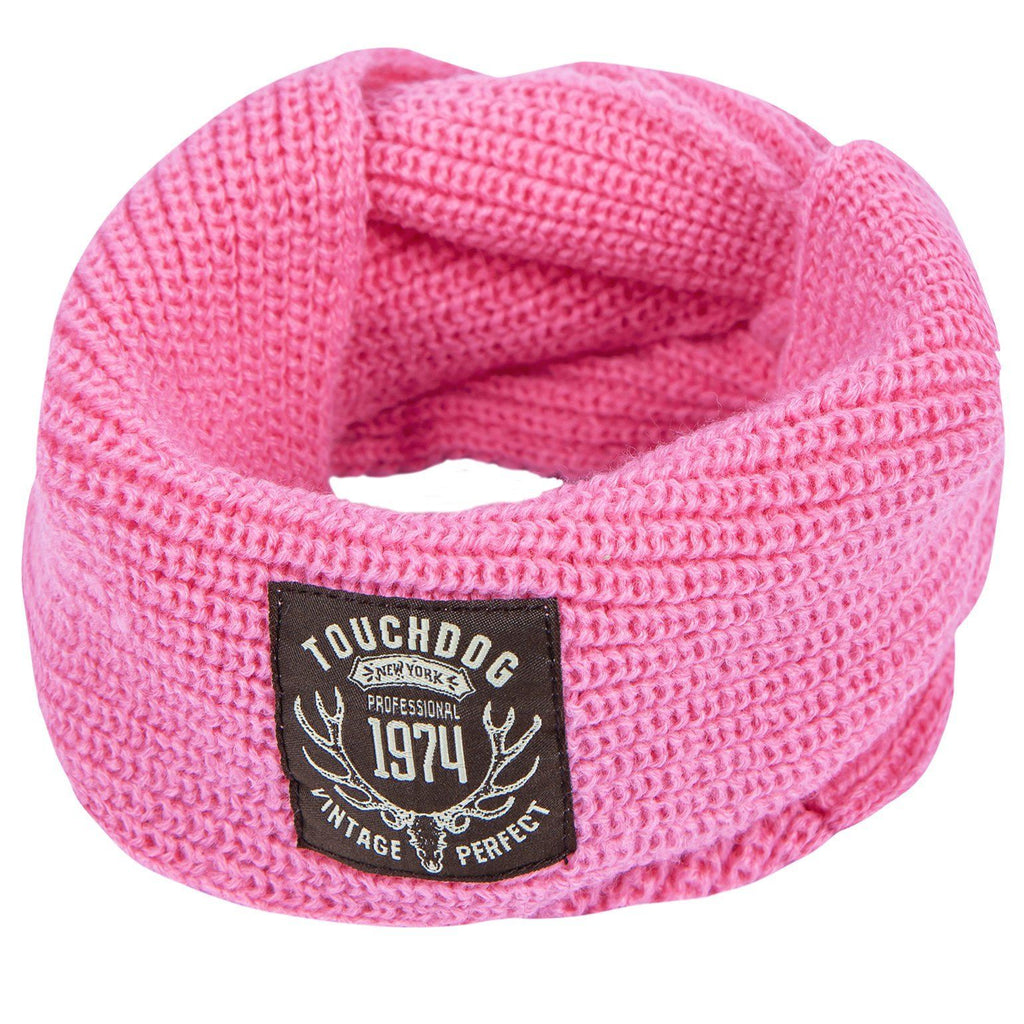 Touchdog Heavy Knit Winter Dog Scarf, One Size