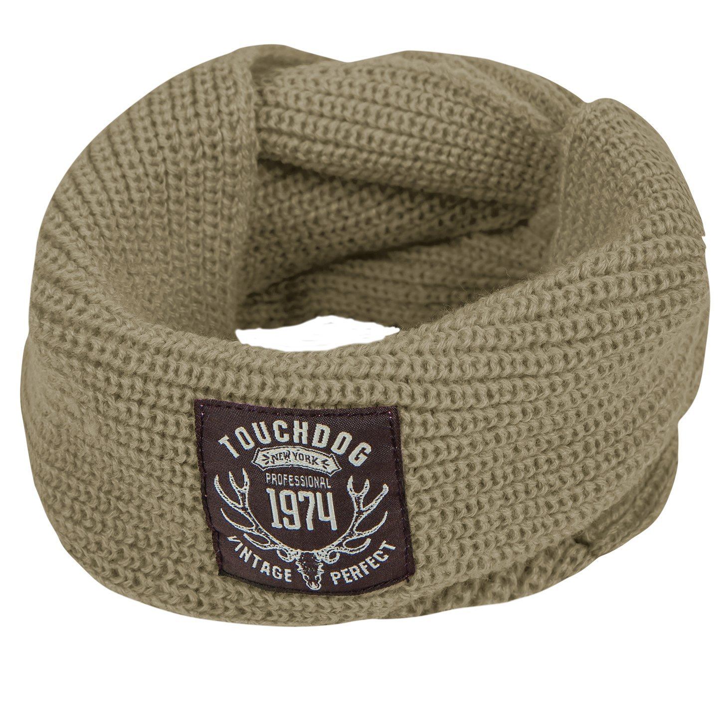 Touchdog Heavy Knit Winter Dog Scarf, One Size