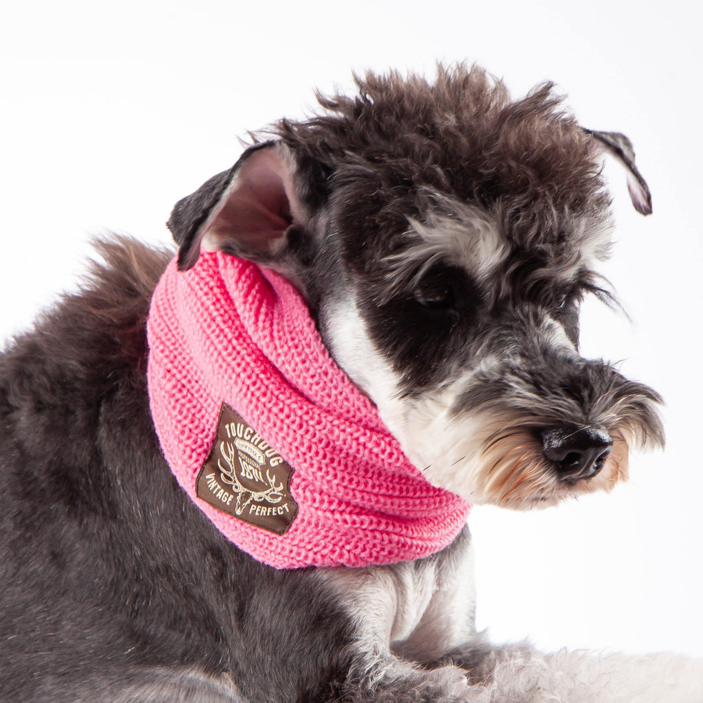 Touchdog Heavy Knit Winter Dog Scarf, One Size