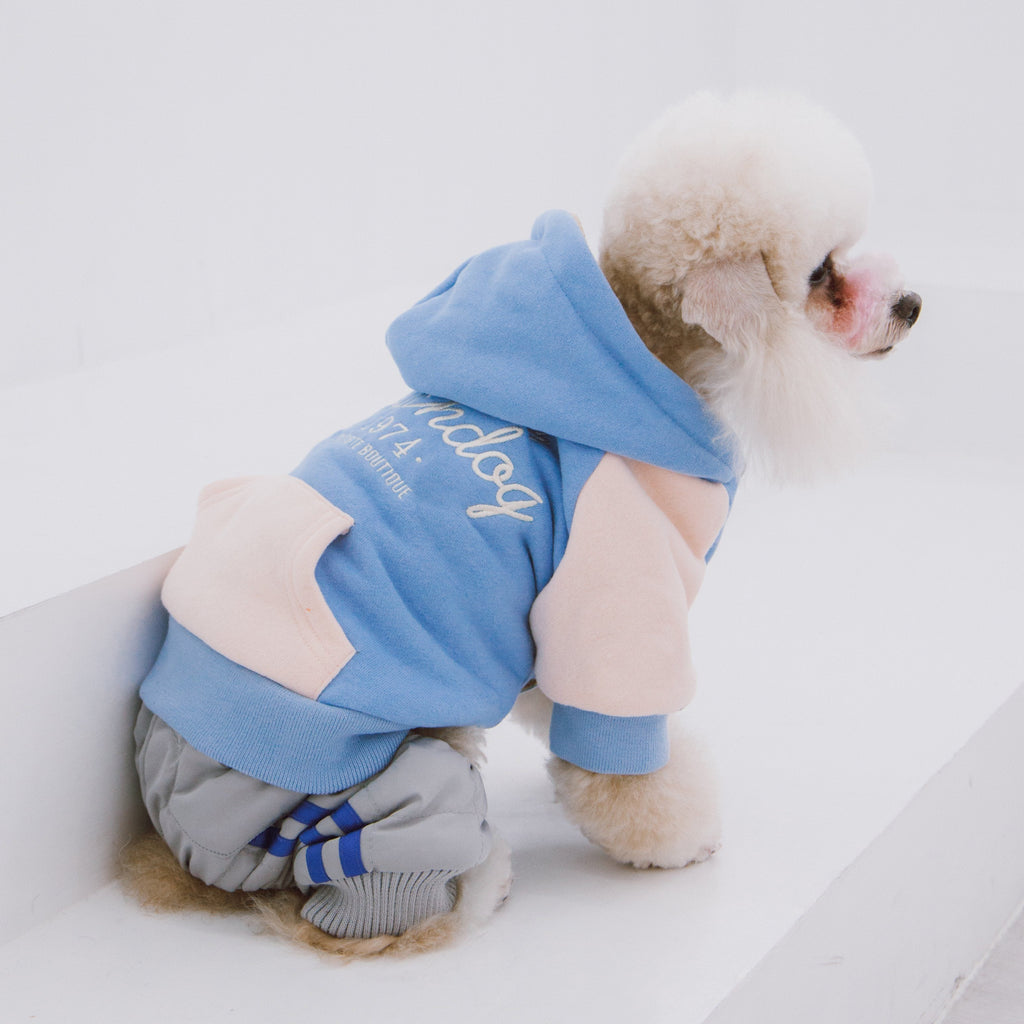 Cotton Dog Hoodie with Polar Fleece Lining