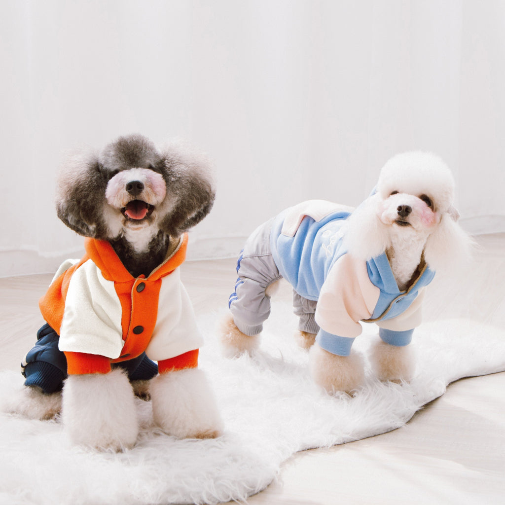 Cotton Dog Hoodie with Polar Fleece Lining