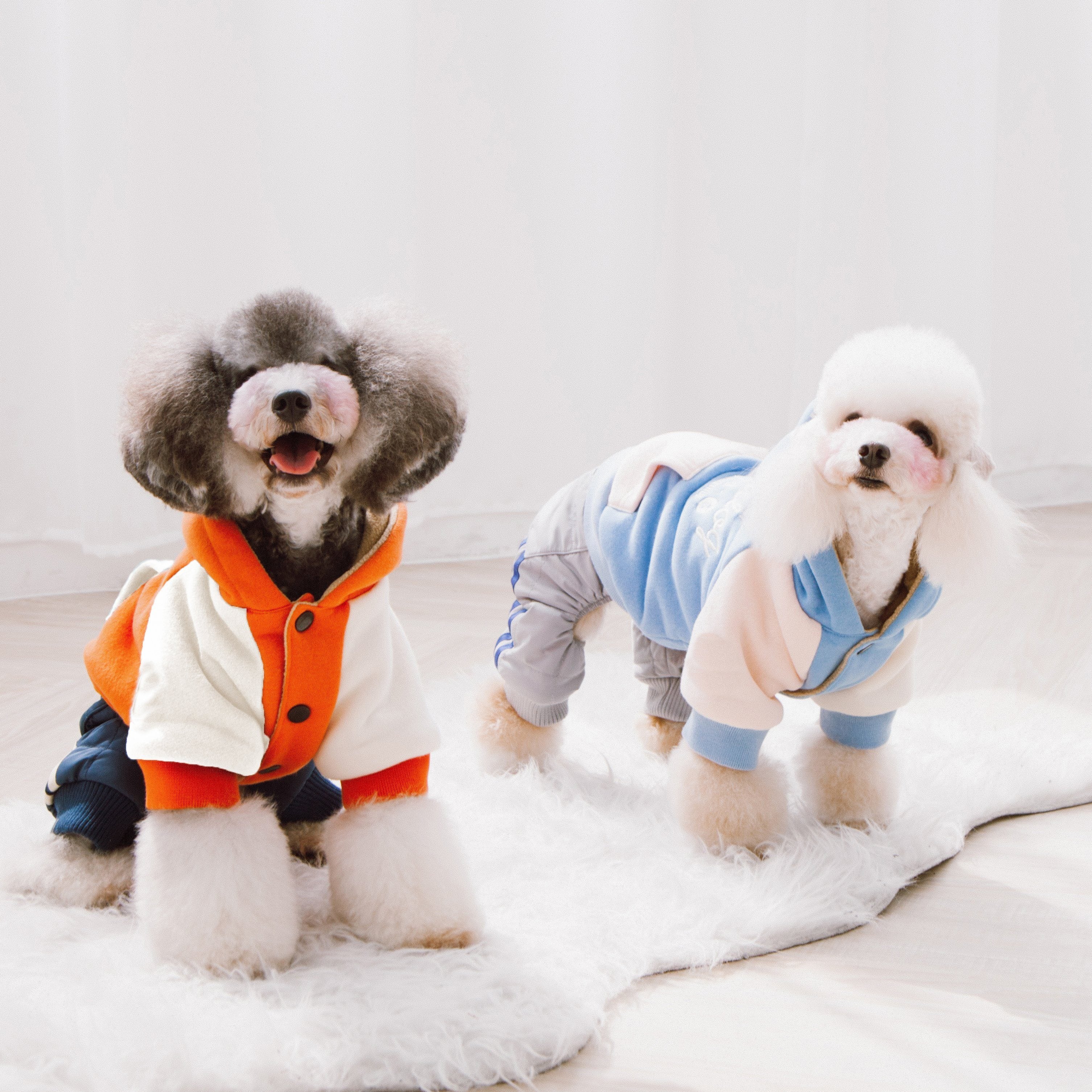 Cotton Dog Hoodie with Polar Fleece Lining