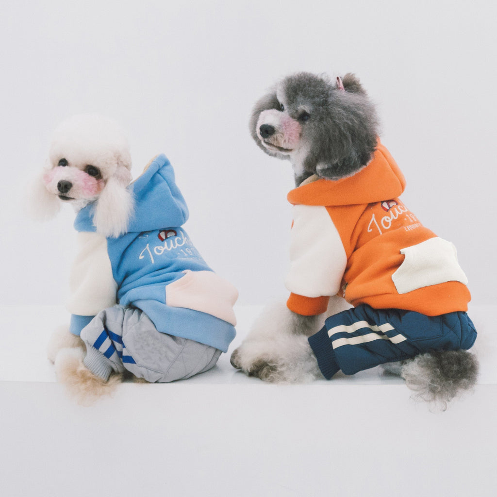 Cotton Dog Hoodie with Polar Fleece Lining