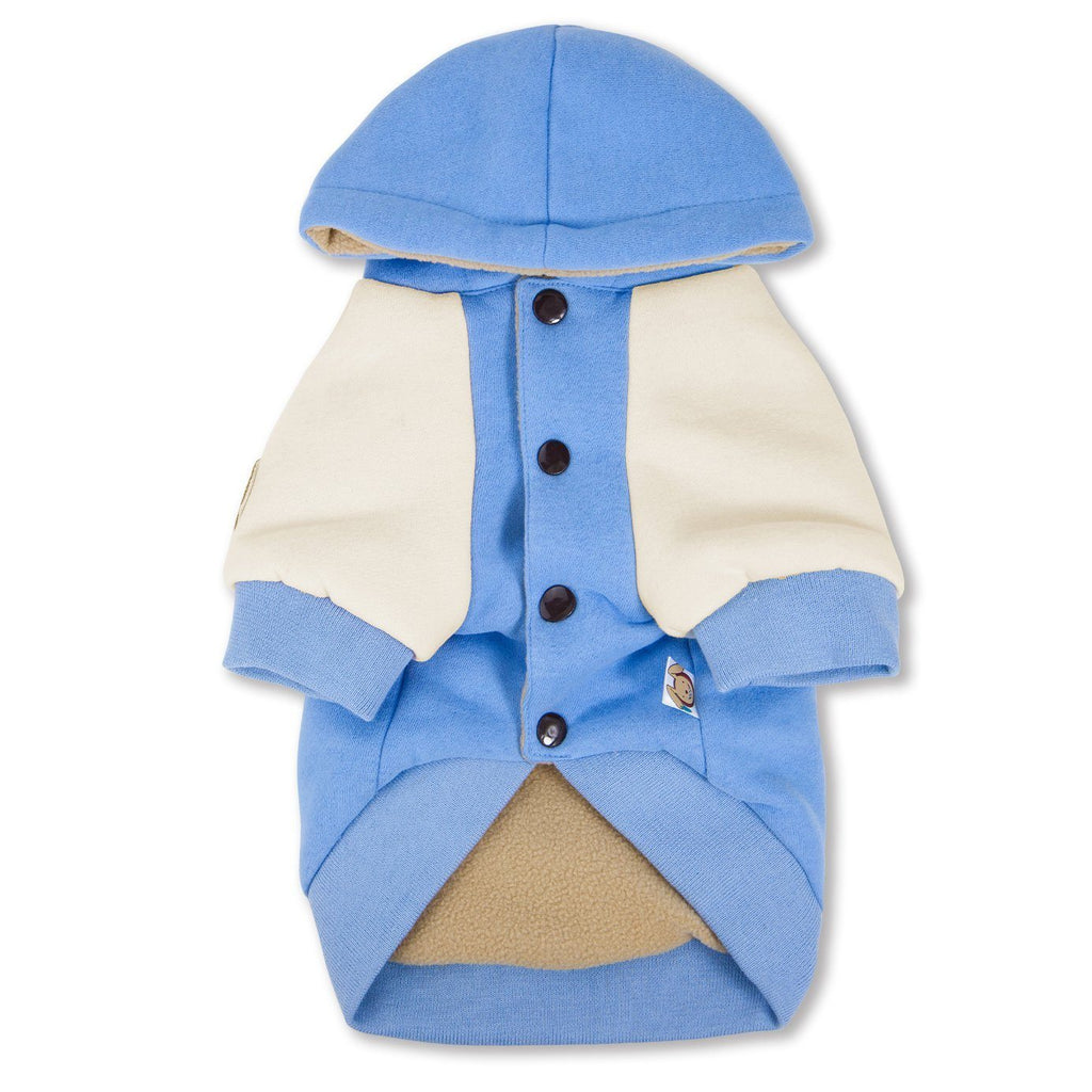 Cotton Dog Hoodie with Polar Fleece Lining