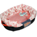 Floral-Galoral Ultra-Plush Rectangular Dog Bed with Removable Cushion