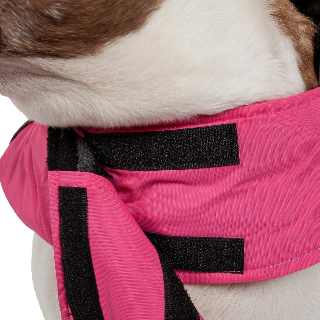 2-in-1 Waterproof Dog Jacket with Removable Fleece Layer