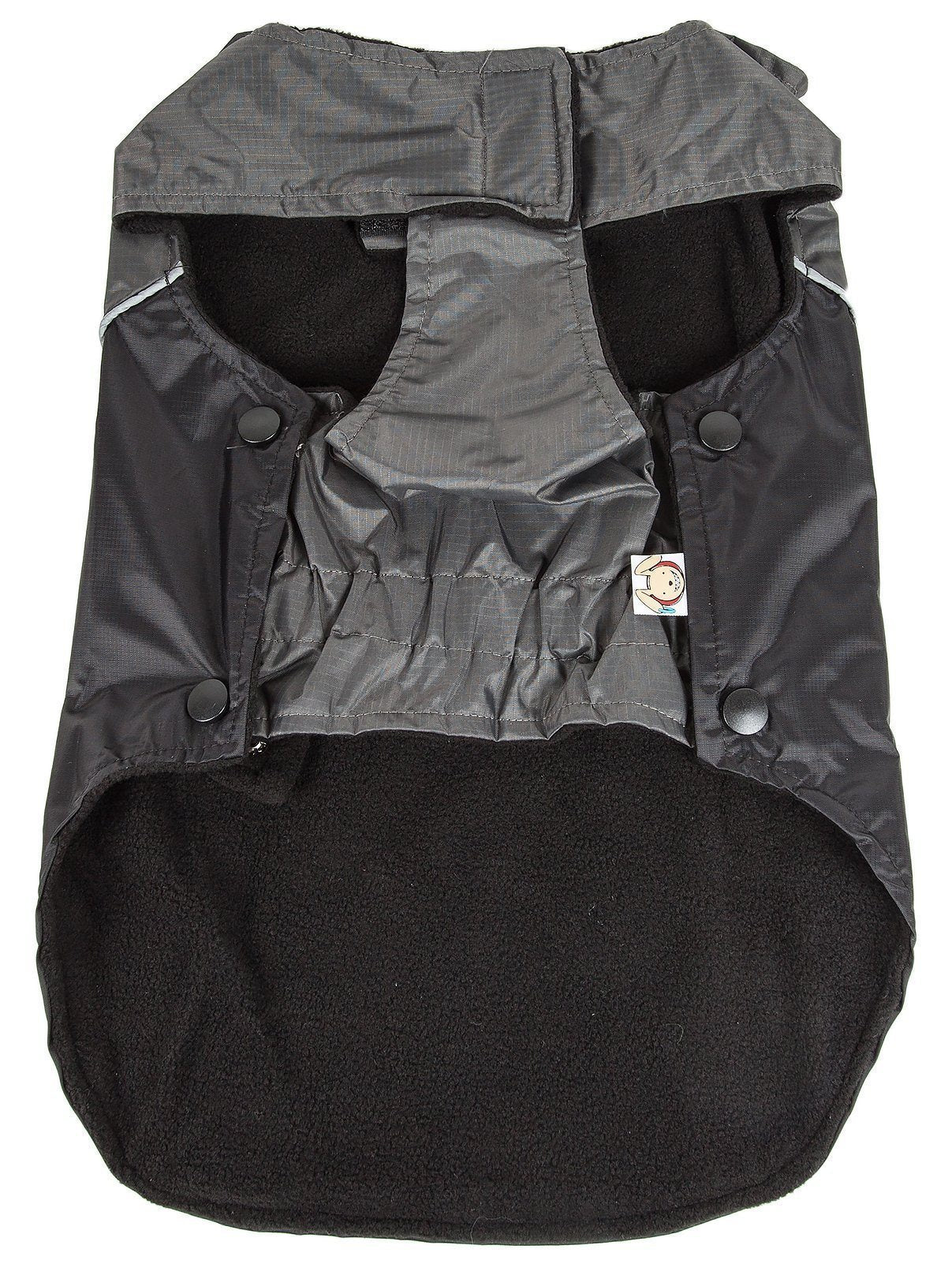 2-in-1 Waterproof Dog Jacket with Removable Fleece Layer