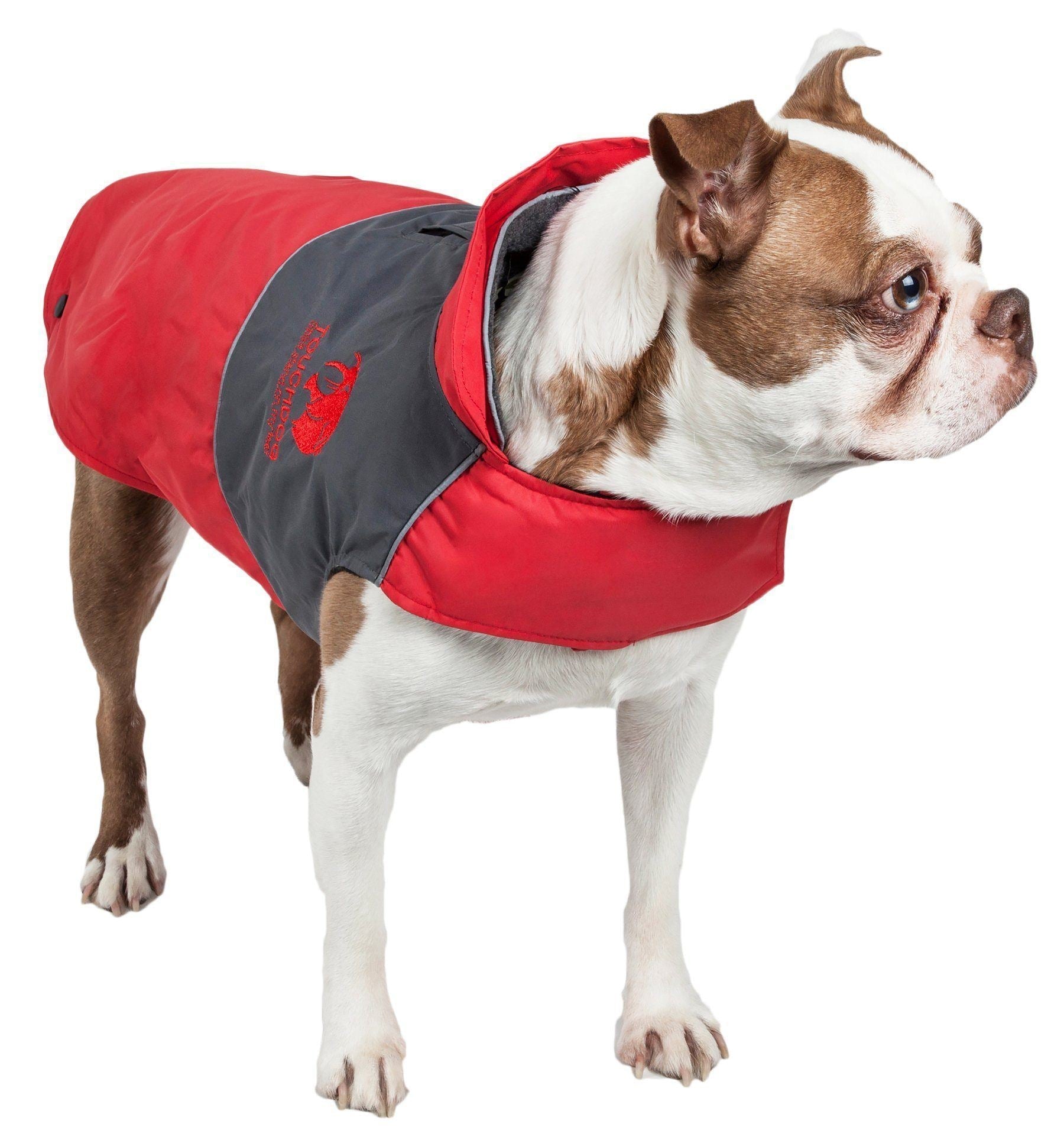 2-in-1 Waterproof Dog Jacket with Removable Fleece Layer