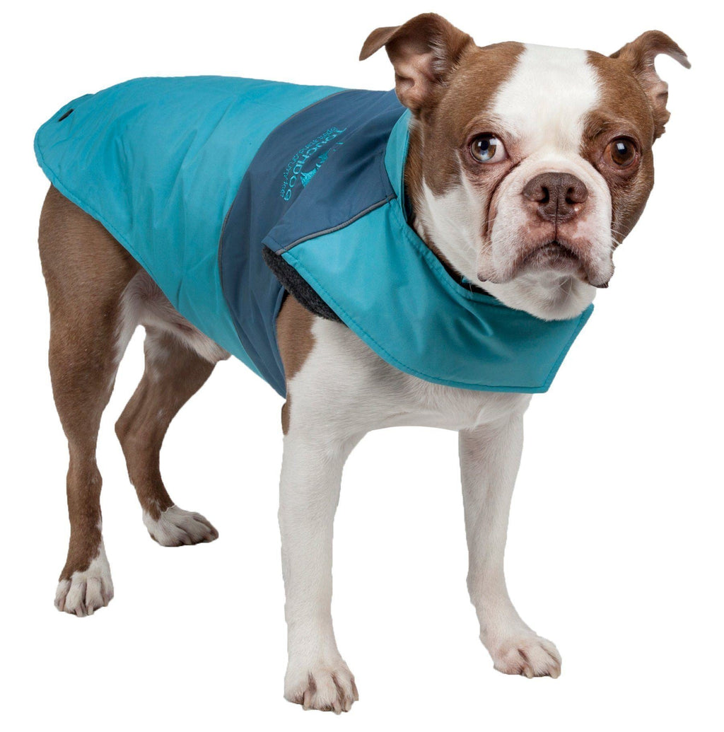 2-in-1 Waterproof Dog Jacket with Removable Fleece Layer