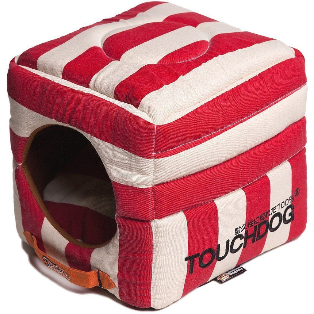 2-in-1 Convertible Pet Bed and House with Reversible Cushion