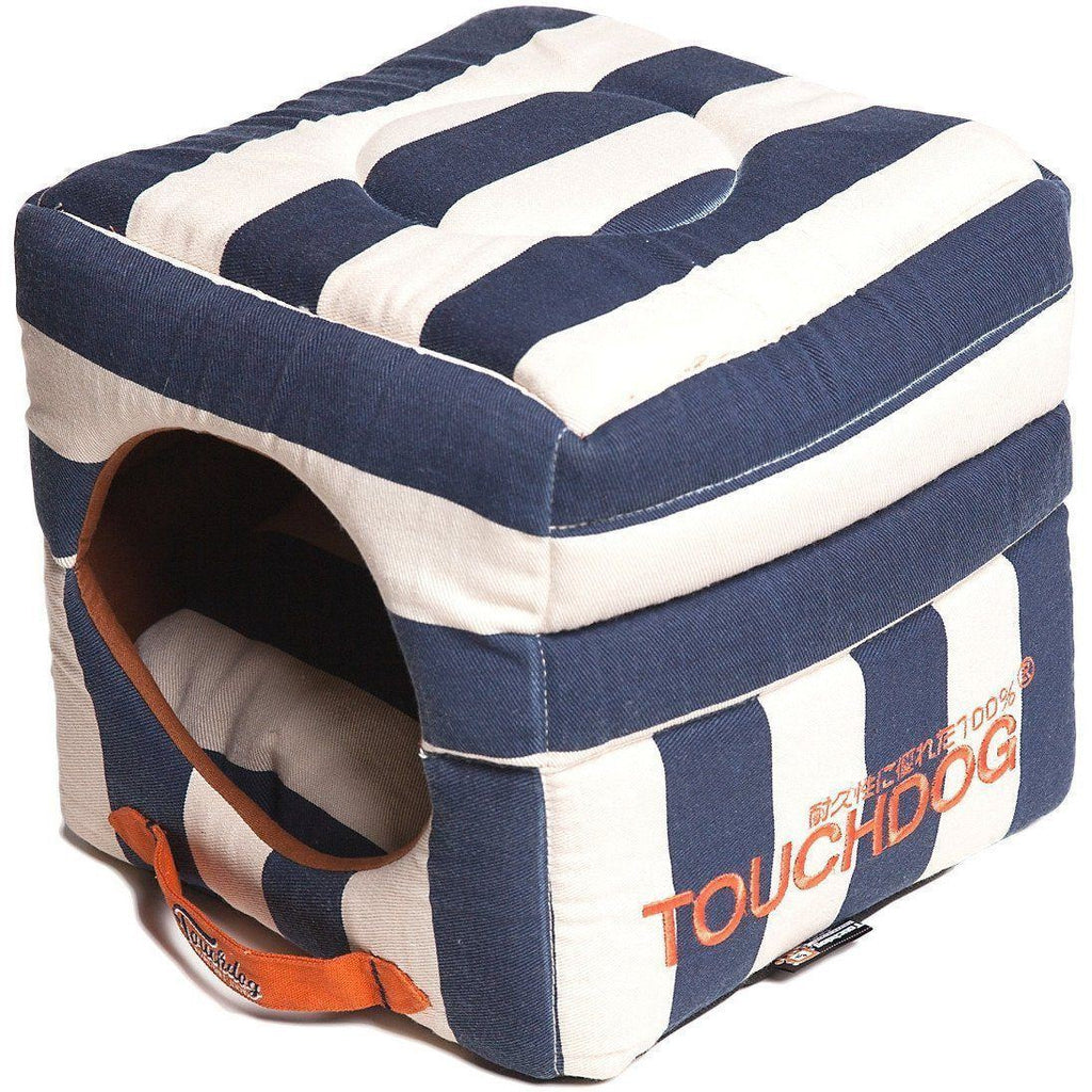2-in-1 Convertible Pet Bed and House with Reversible Cushion