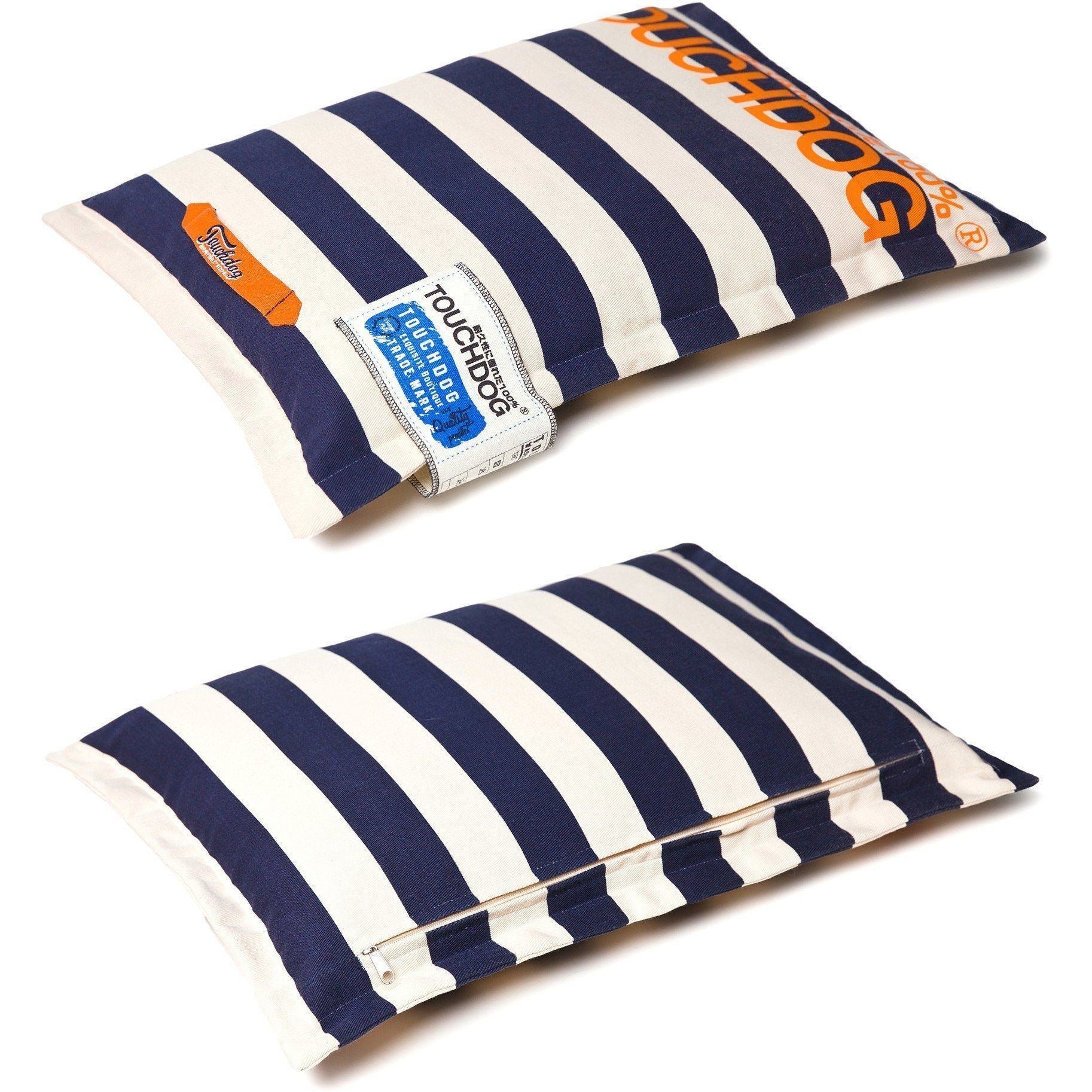 Polo-Zippered Cushioned Pillow Dog Bed with Handle, Large or XL