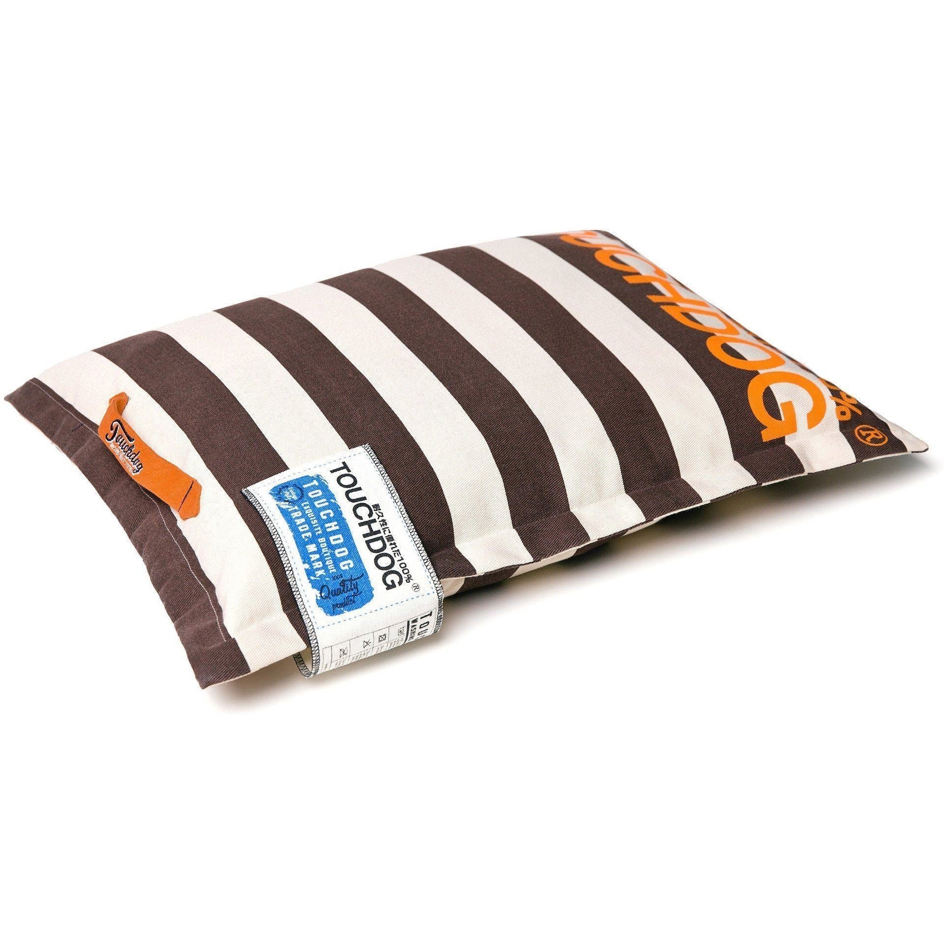 Polo-Zippered Cushioned Pillow Dog Bed with Handle, Large or XL