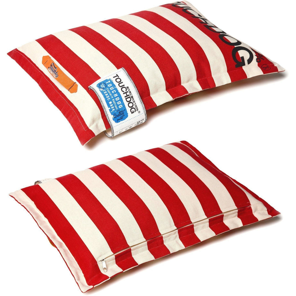 Polo-Zippered Cushioned Pillow Dog Bed with Handle, Large or XL