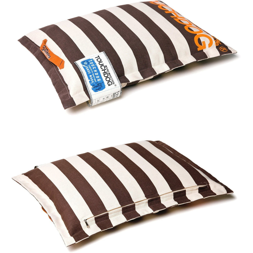 Polo-Zippered Cushioned Pillow Dog Bed with Handle, Large or XL