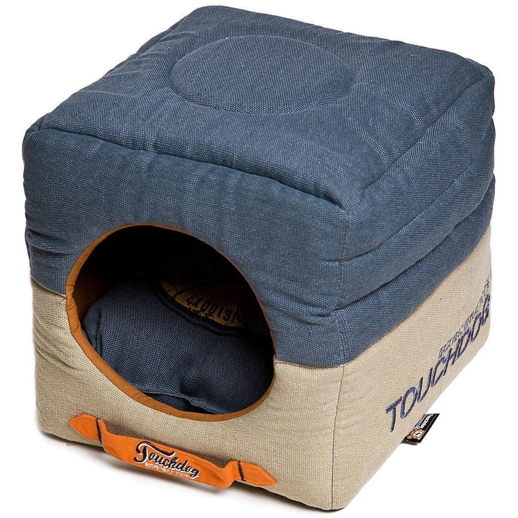 Convertible Nylon-Cotton Pet Bed and Indoor House for Small Dogs & Cats