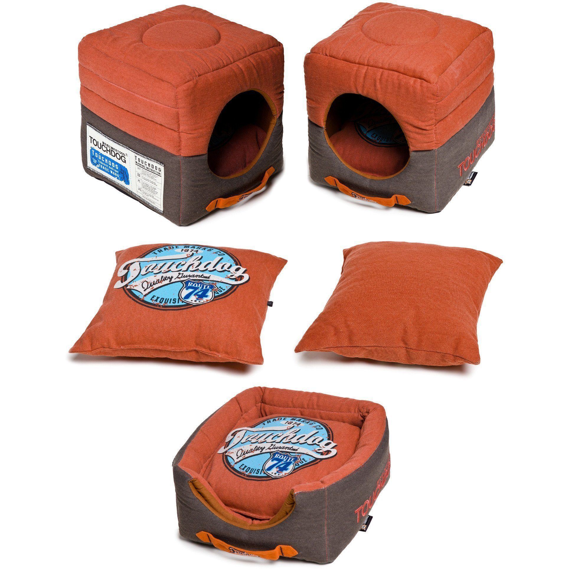 Convertible Nylon-Cotton Pet Bed and Indoor House for Small Dogs & Cats
