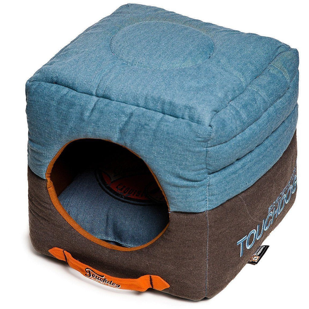 Convertible Nylon-Cotton Pet Bed and Indoor House for Small Dogs & Cats