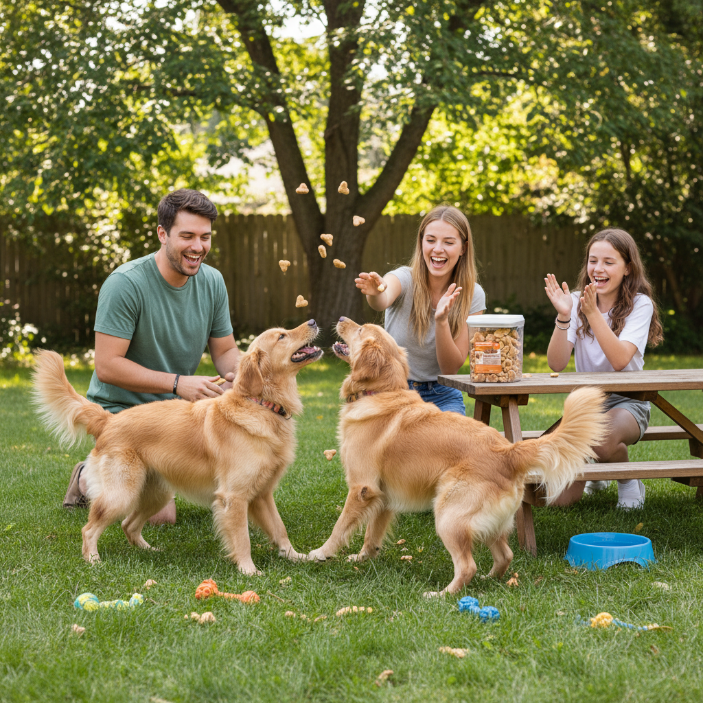 Dog Training Treats with California Peanut Butter, Fresh-Keeper Canister