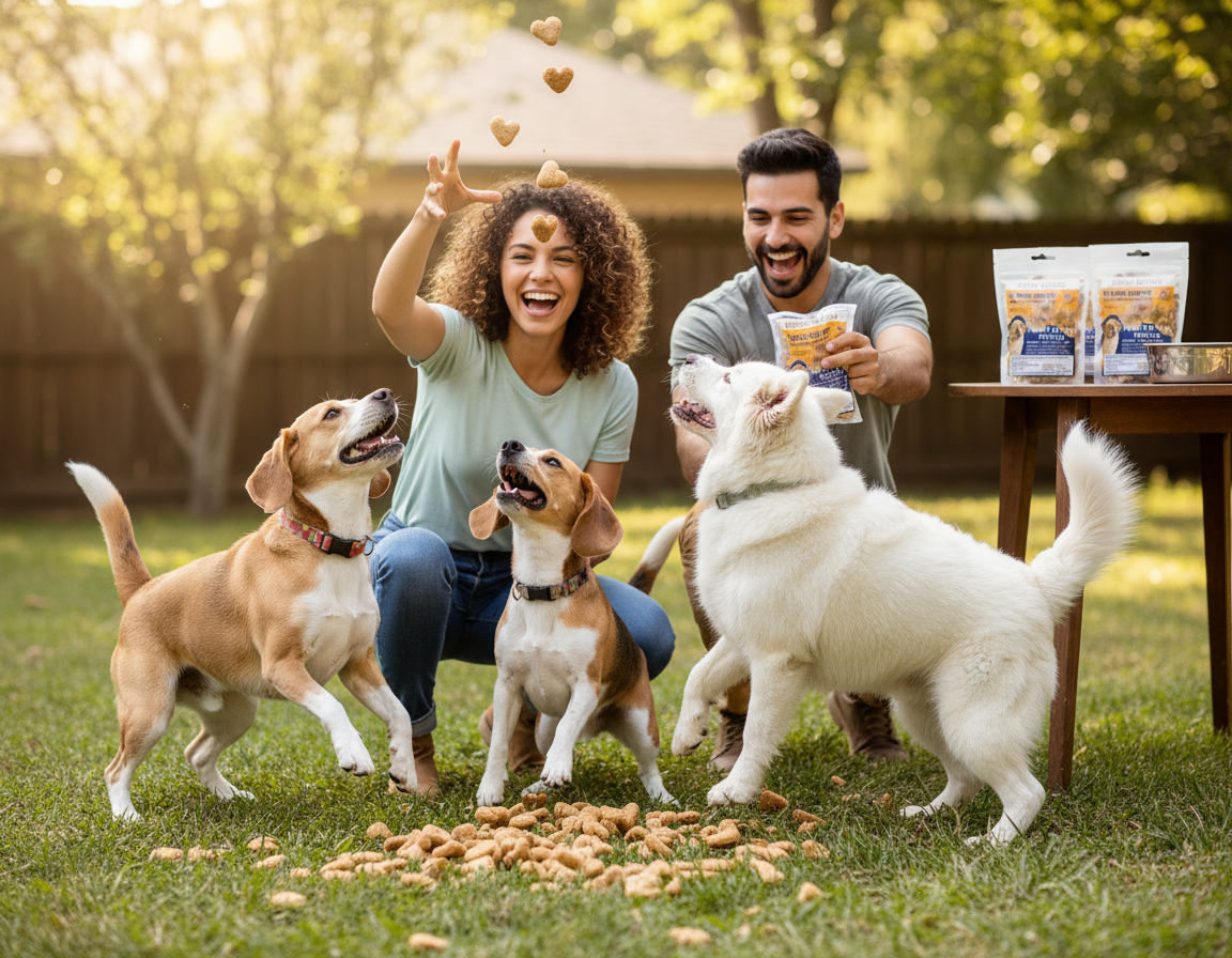 Dog Training Treats with California Peanut Butter, Fresh-Keeper Canister