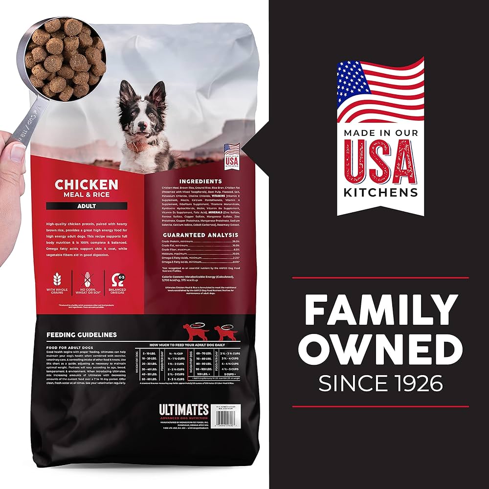 Chicken & Brown Rice Adult Dog Food – Made in USA