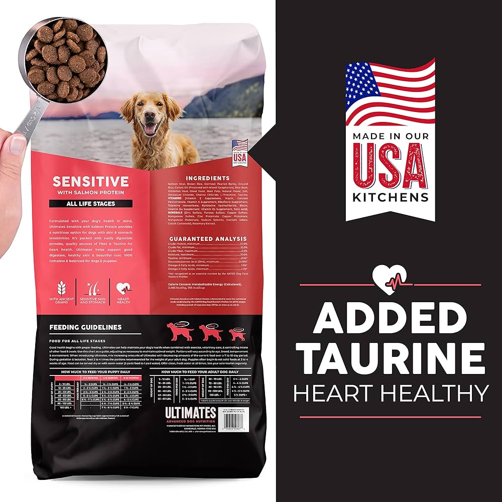 Ultimates Sensitive Salmon Protein Dog Food for Skin & Stomach